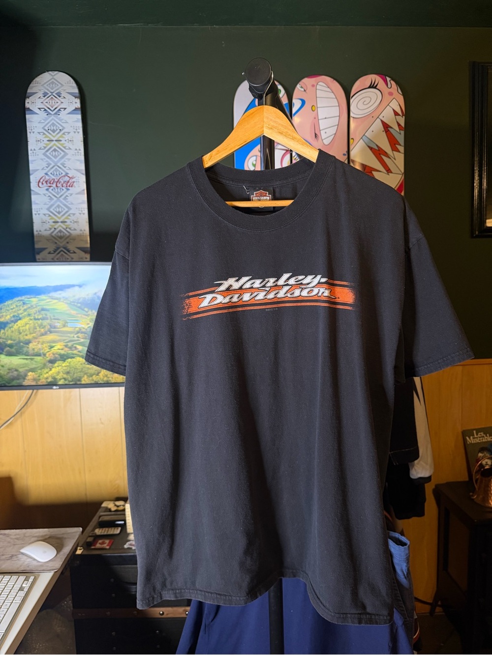 Harley-Davidson Carson City Nevada Pinup Graphic T-Shirt Tee in Black